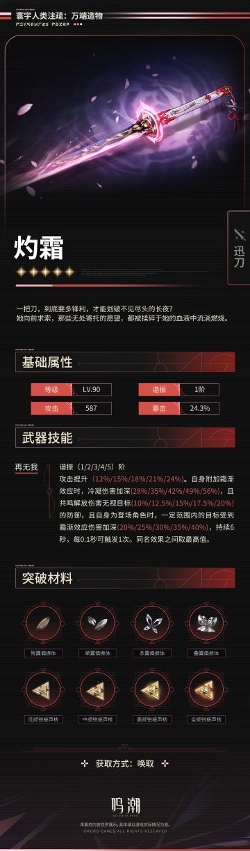 《寰宇人类注疏：万端造物》——灼霜