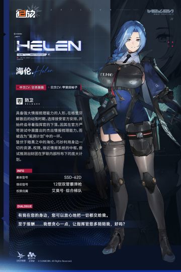 现在为您带来防卫人形【海伦】介绍！