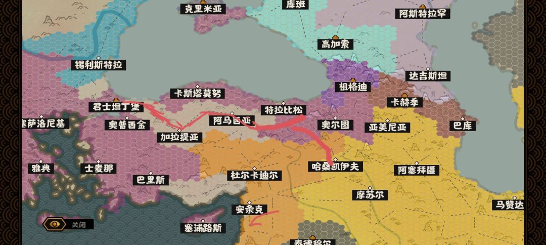 我推荐唐统一开局行军路线 3