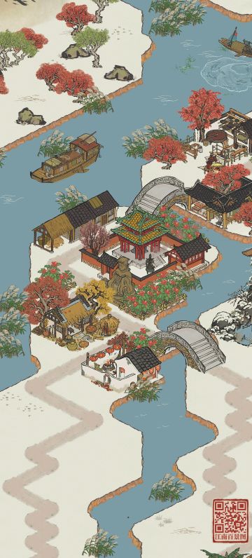 我的朱槿坞终于开满了朱槿