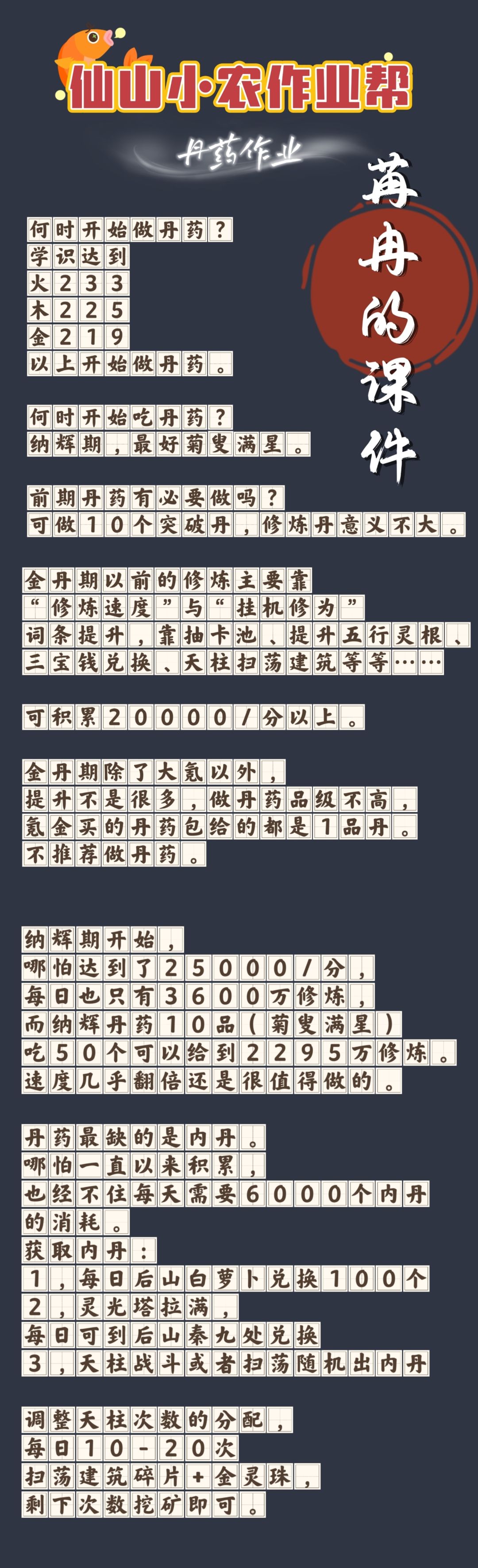 丹药作业~截图