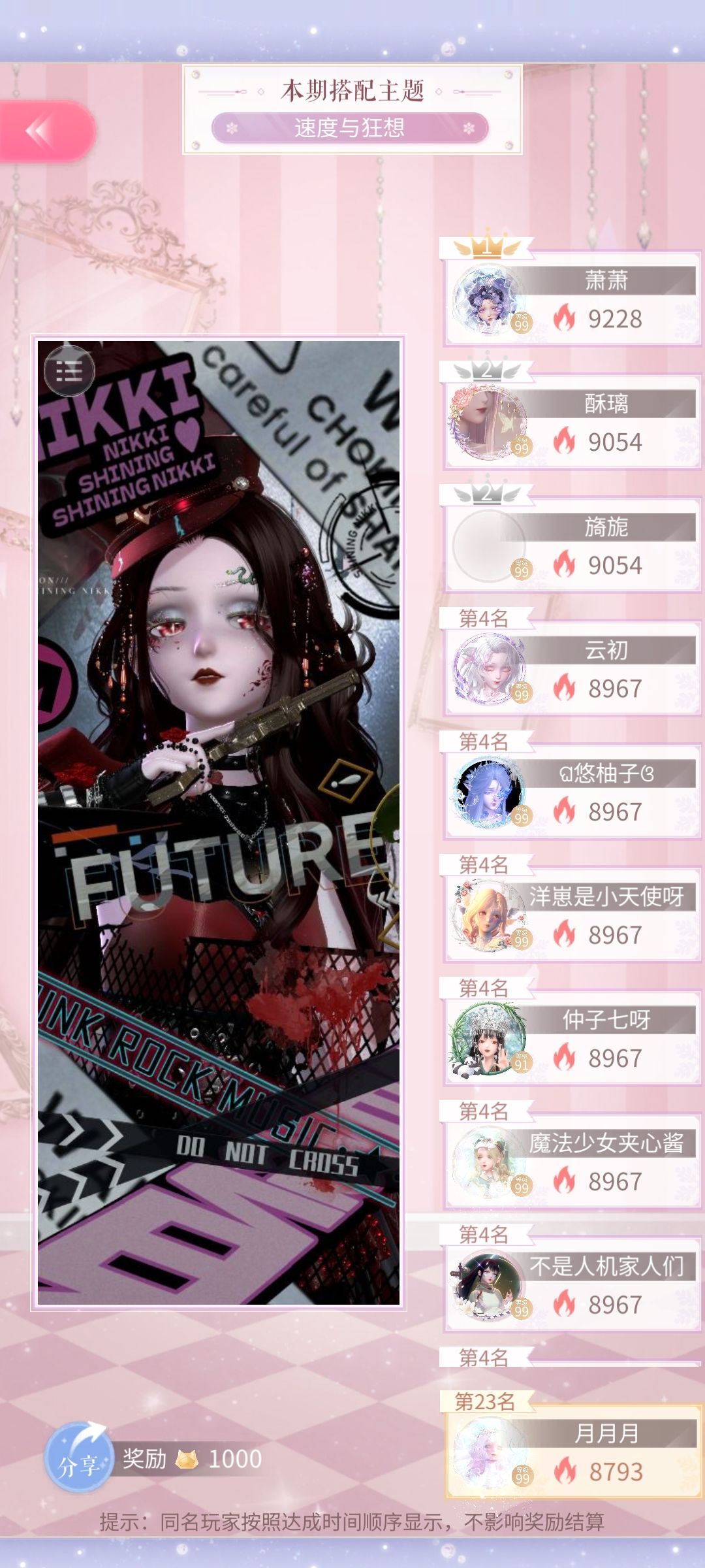 超级惊喜!第一次分数这么高拿到头像框! 1