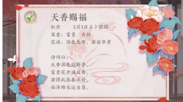 灼灼有花节丨花签占卜·天香赐福