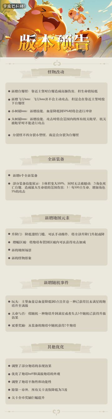 卡皮巴拉砰！更新预告