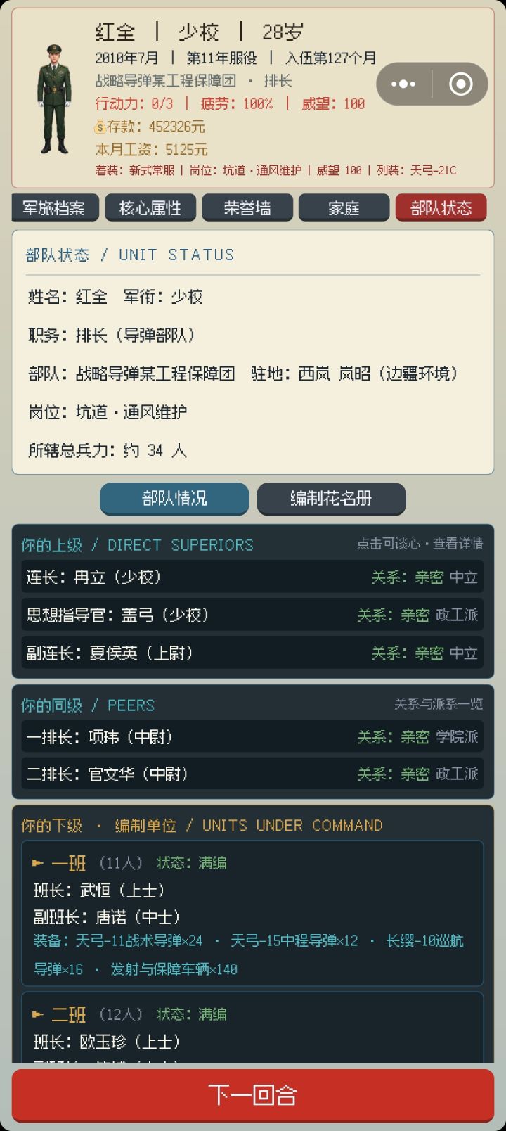 上面都少校了，下面为什么还是排长截图