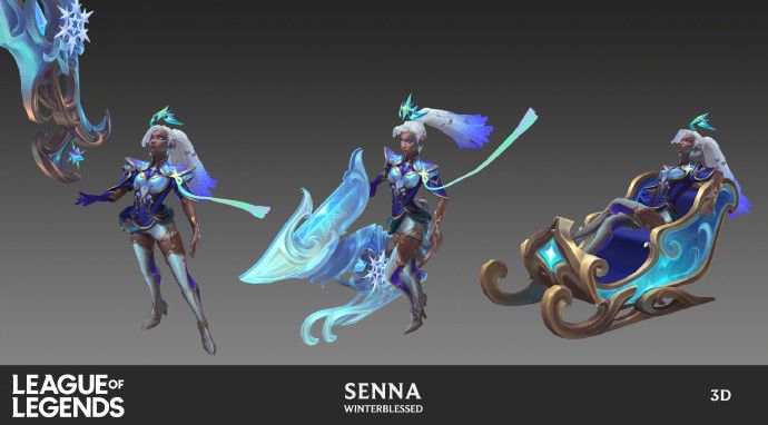 【北极星神 赛娜】皮肤设计稿公布 3