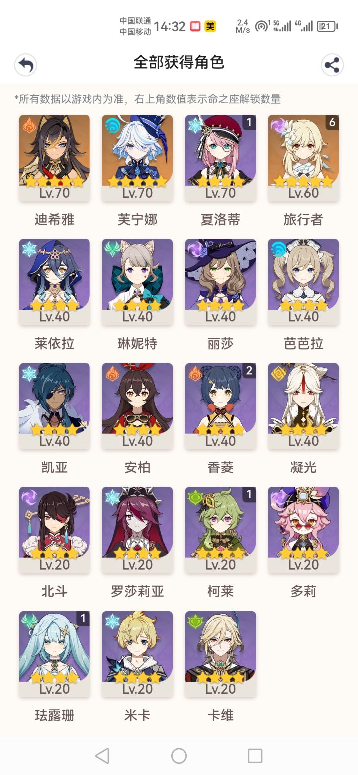 大佬们接下来还需要抽哪个角色截图