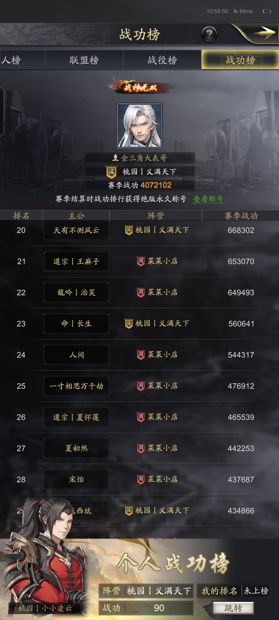 神将三国七擒孟获41区战功排名 2