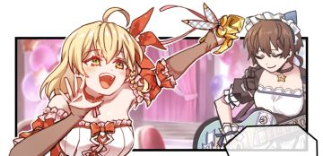 官方四格漫画-我爱你们！奇迹女仆王国！！