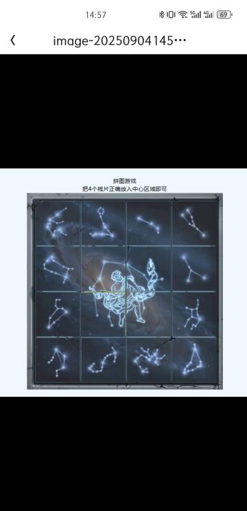 蛇夫座正确拼图，之前找了好些都不正确