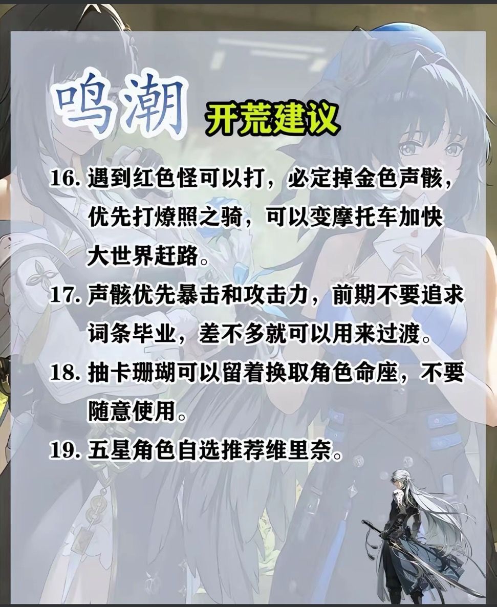 萌新鸣潮开荒建议 4