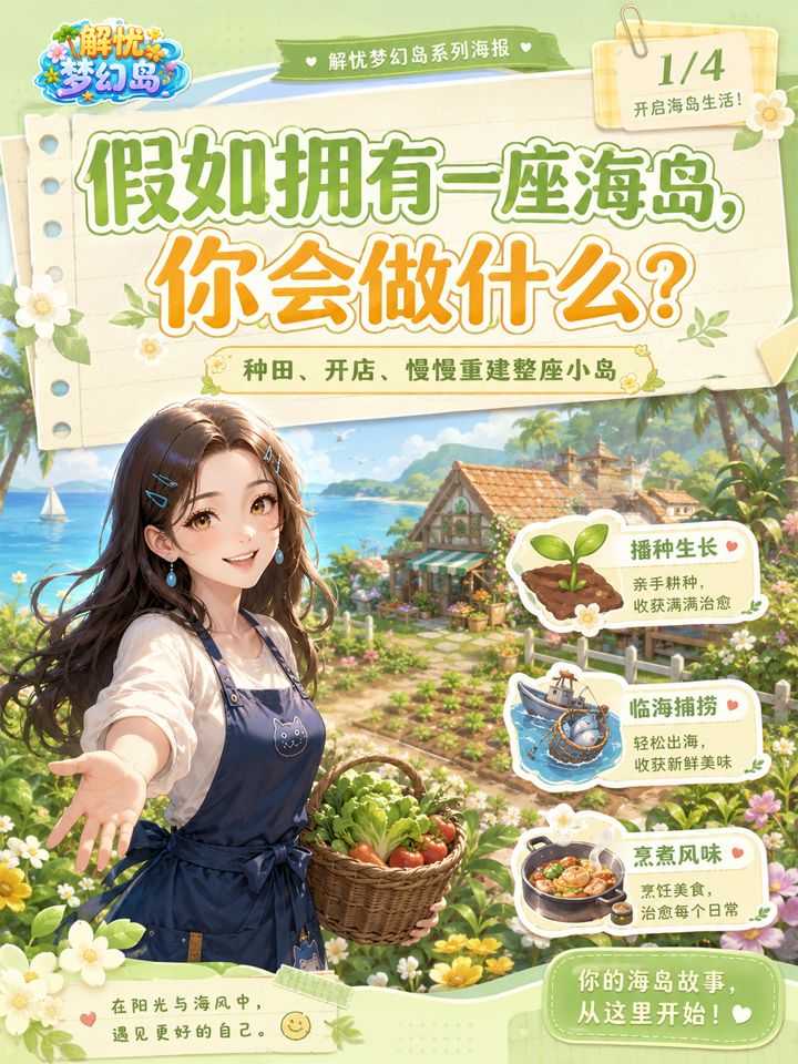 假如拥有一座海岛,你会做什么?截图