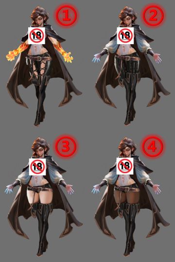 【福利】哪款角色设计更戳你？黑丝or皮裤？