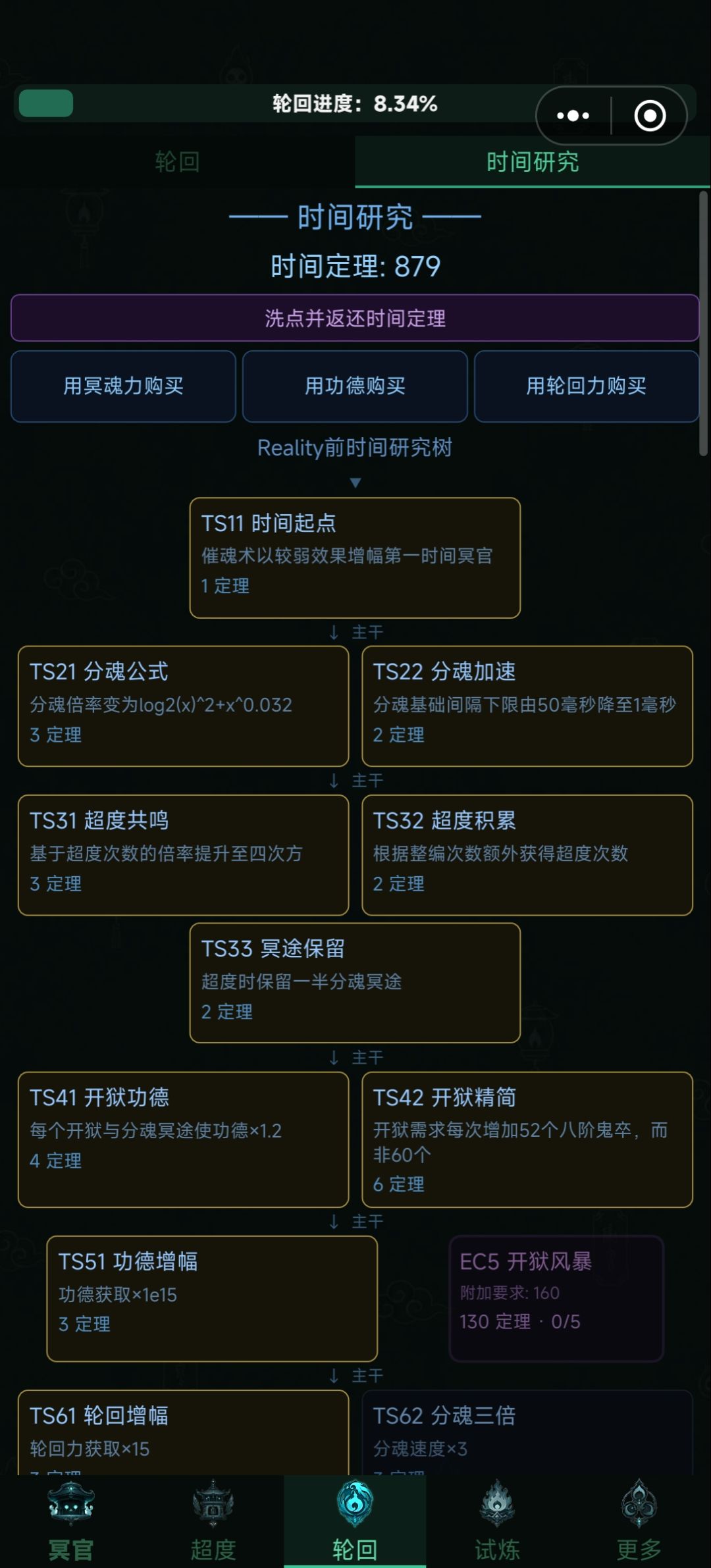 请教一下时间研究后面为啥不能升级? 2