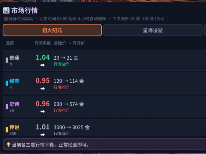 【内含礼品码】V0.3版本更新！新增市场行情截图