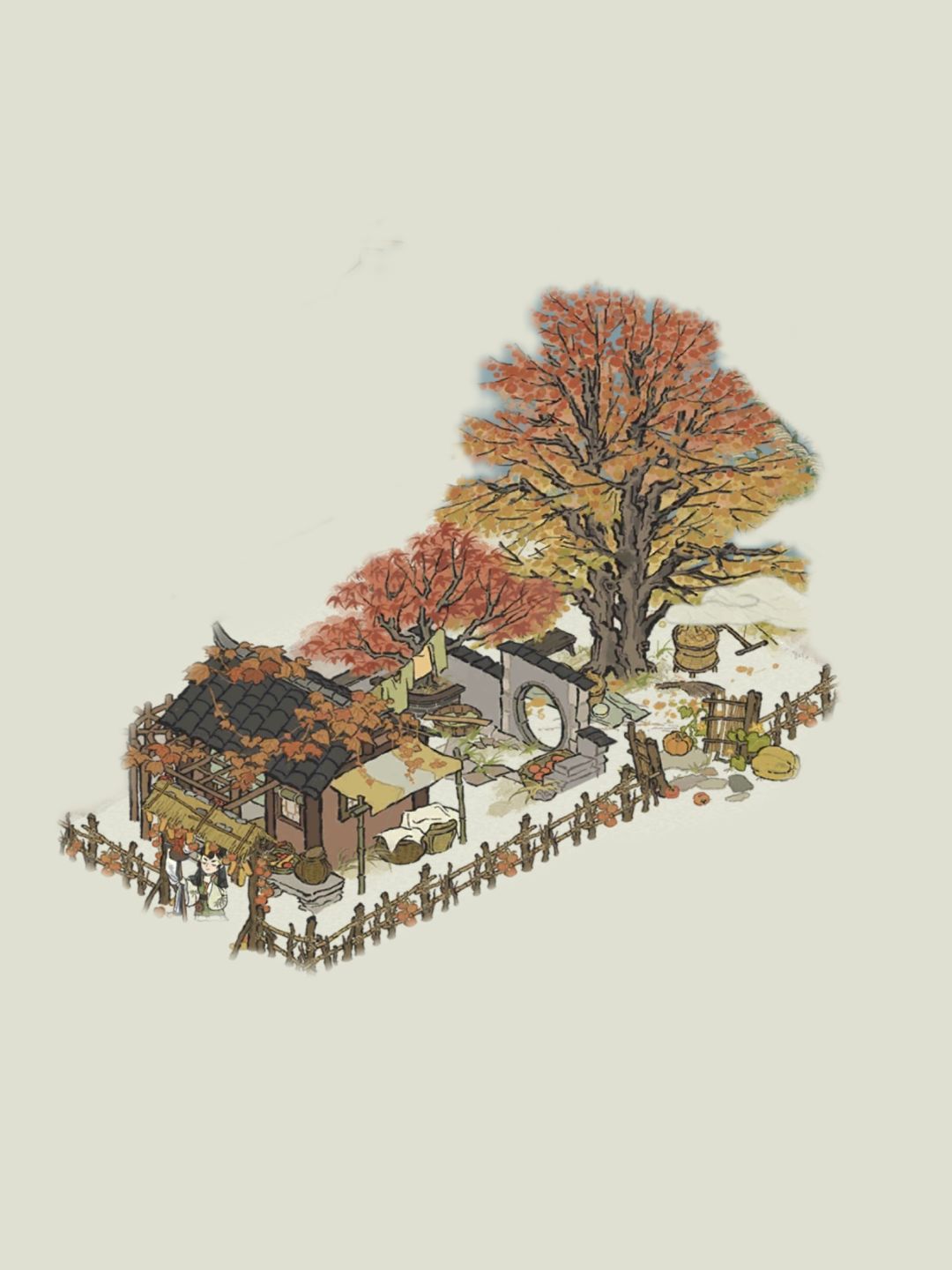 秋日静居➕连香树布局 1