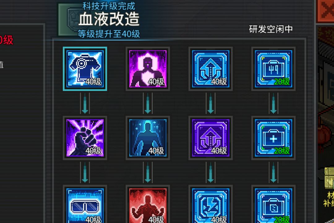 科技目前升级进度应该是第一梯队了 2