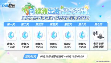 纪念登录活动即将开始！