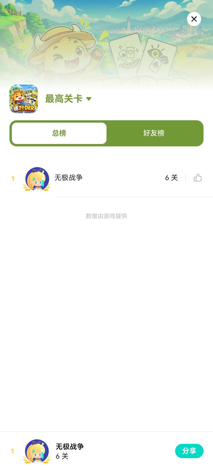 已接入牌行榜，欢迎来刷!截图