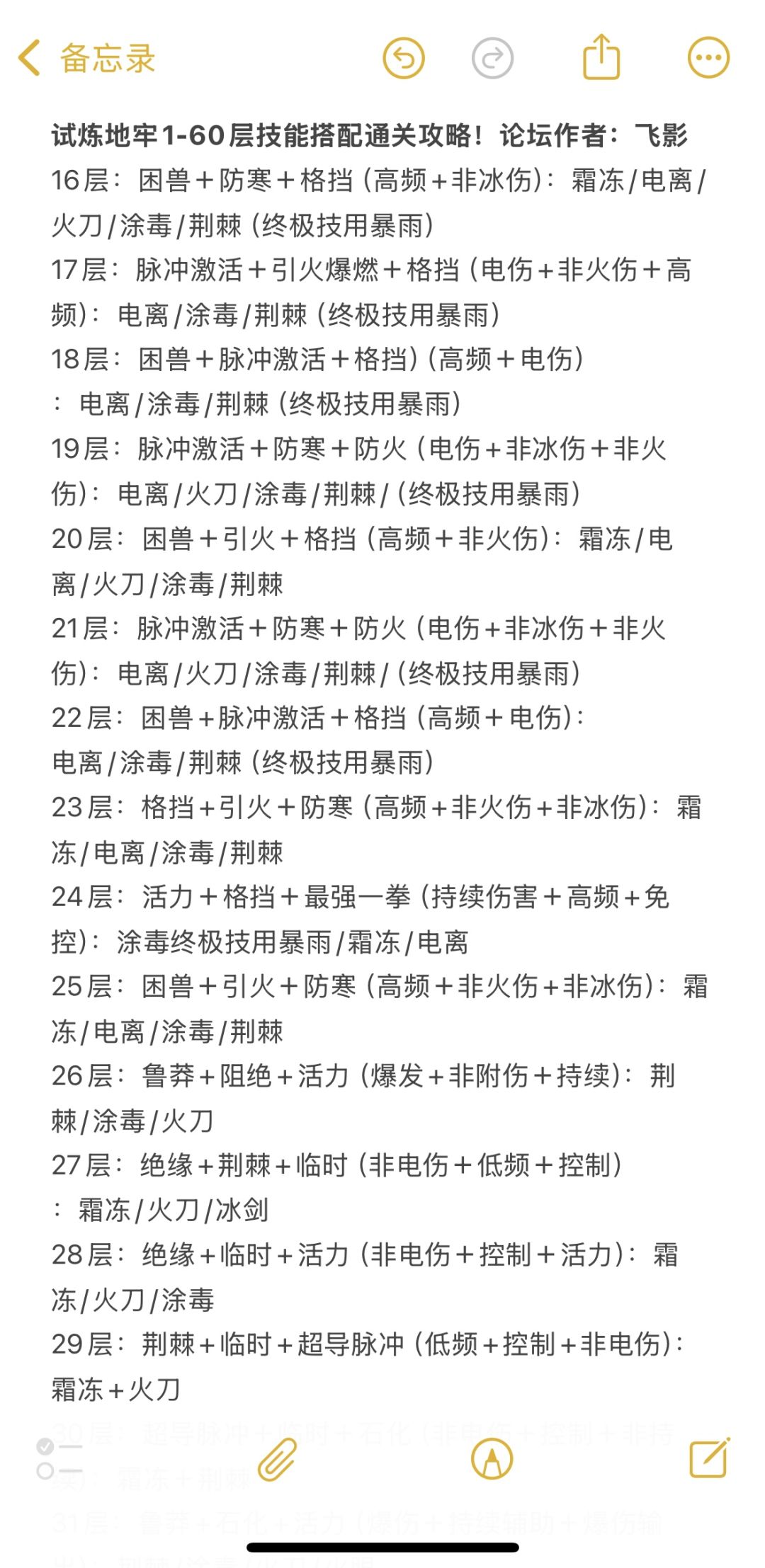 【试炼地牢幽影囚笼】1-60层搭配通关攻略! 2