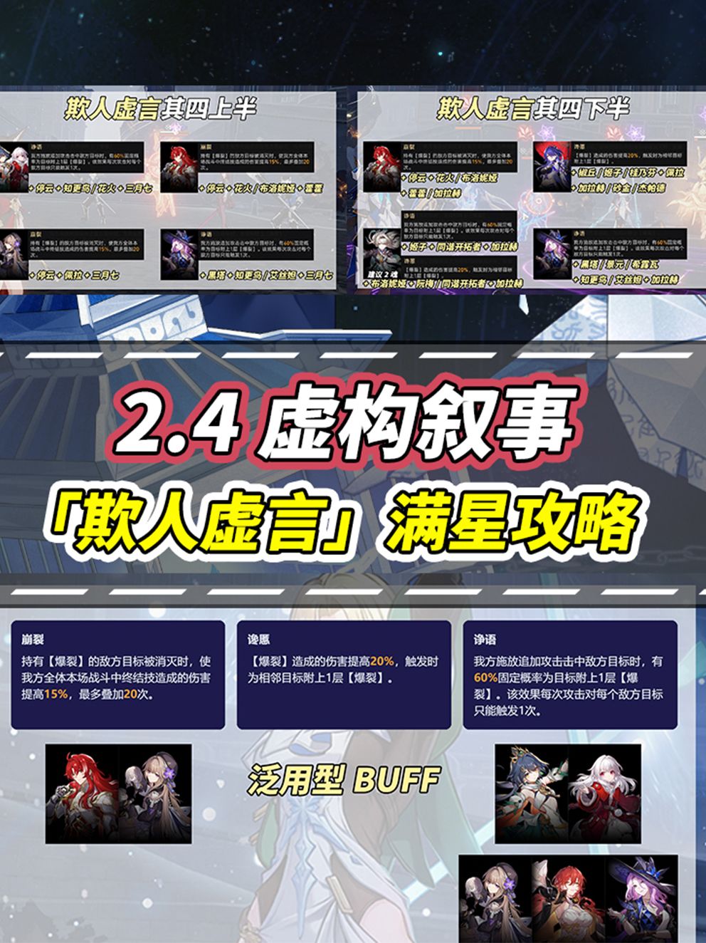 【V2.4攻略】虚构叙事「欺人虚言」满星攻略截图