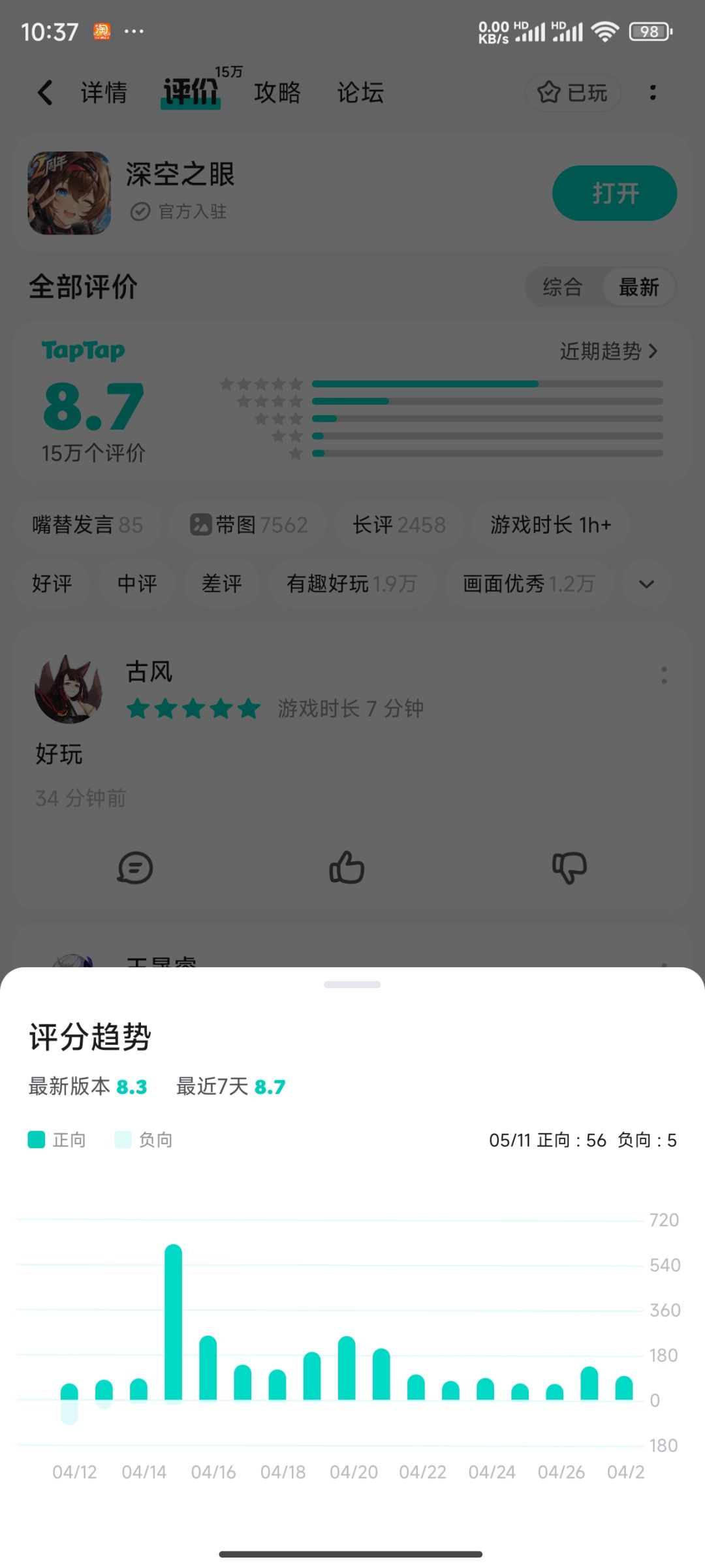 这好评刷的离谱 1