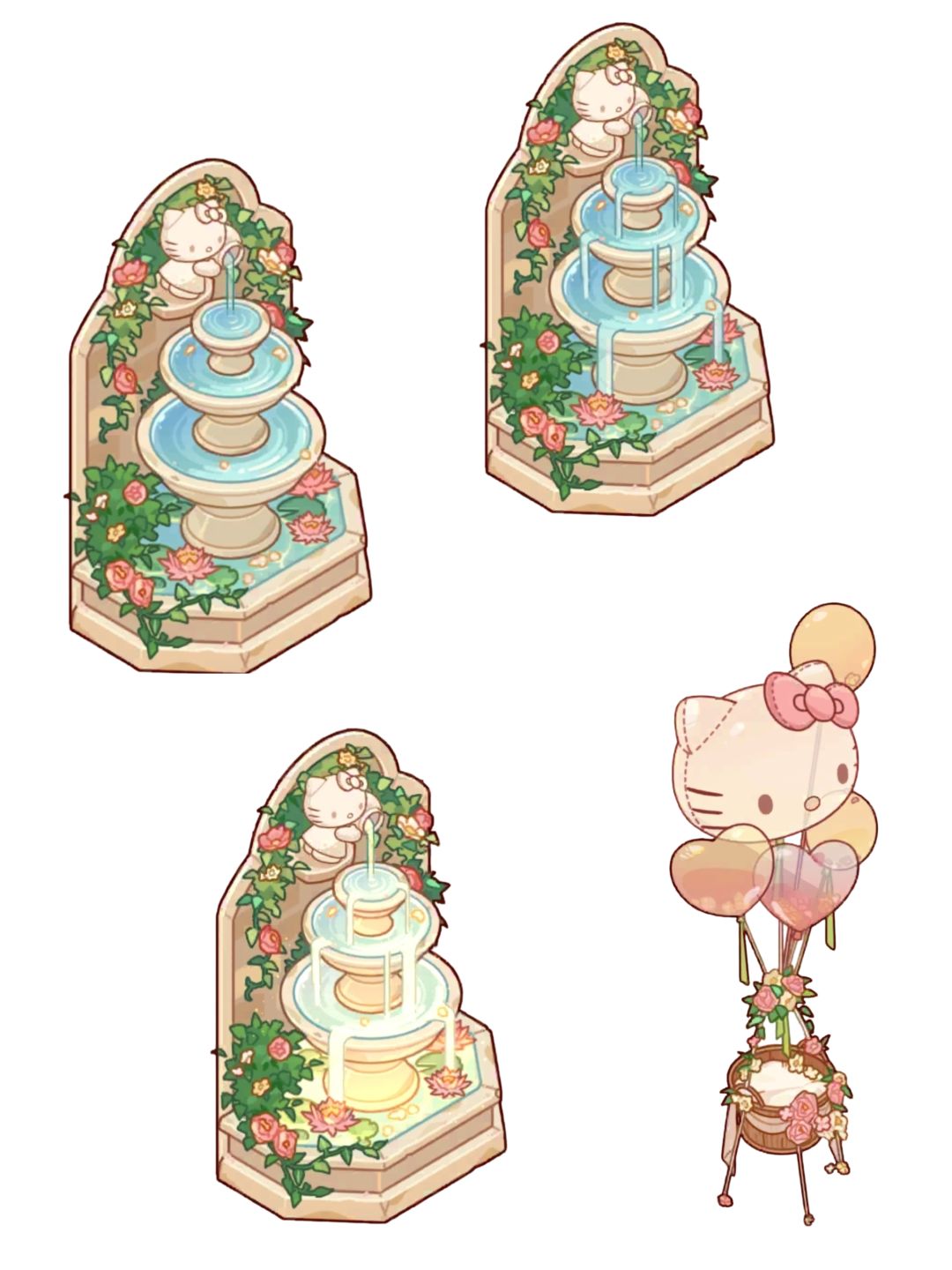 粉白kitty抠图素材2 2