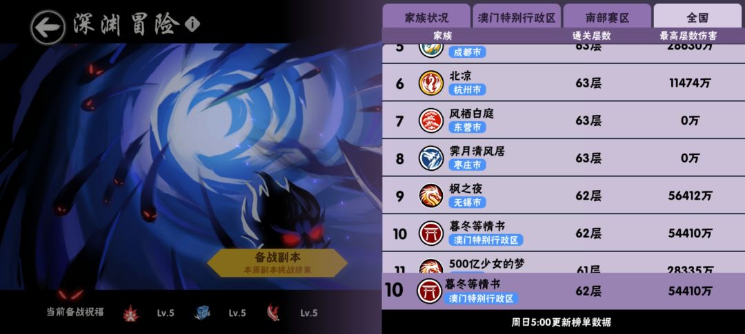 三区国前十深渊家族暮冬等情书招人 2