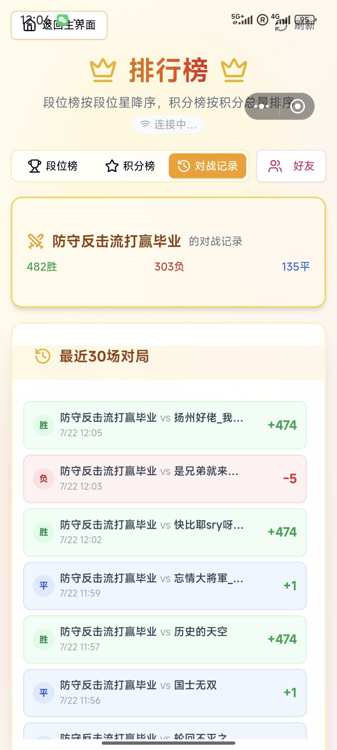 榜十到榜一依次挑战过去 2
