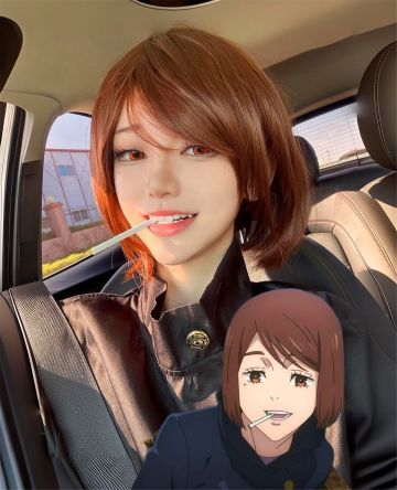 Coser扮演《咒术回战》家入硝子，网友：可以去拍真人版