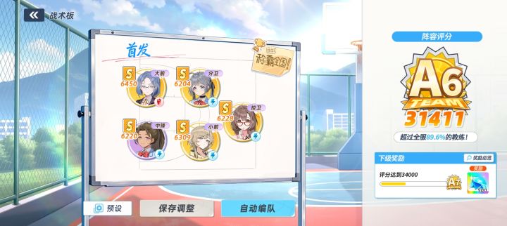 零氪党全员s评分达成🏆截图