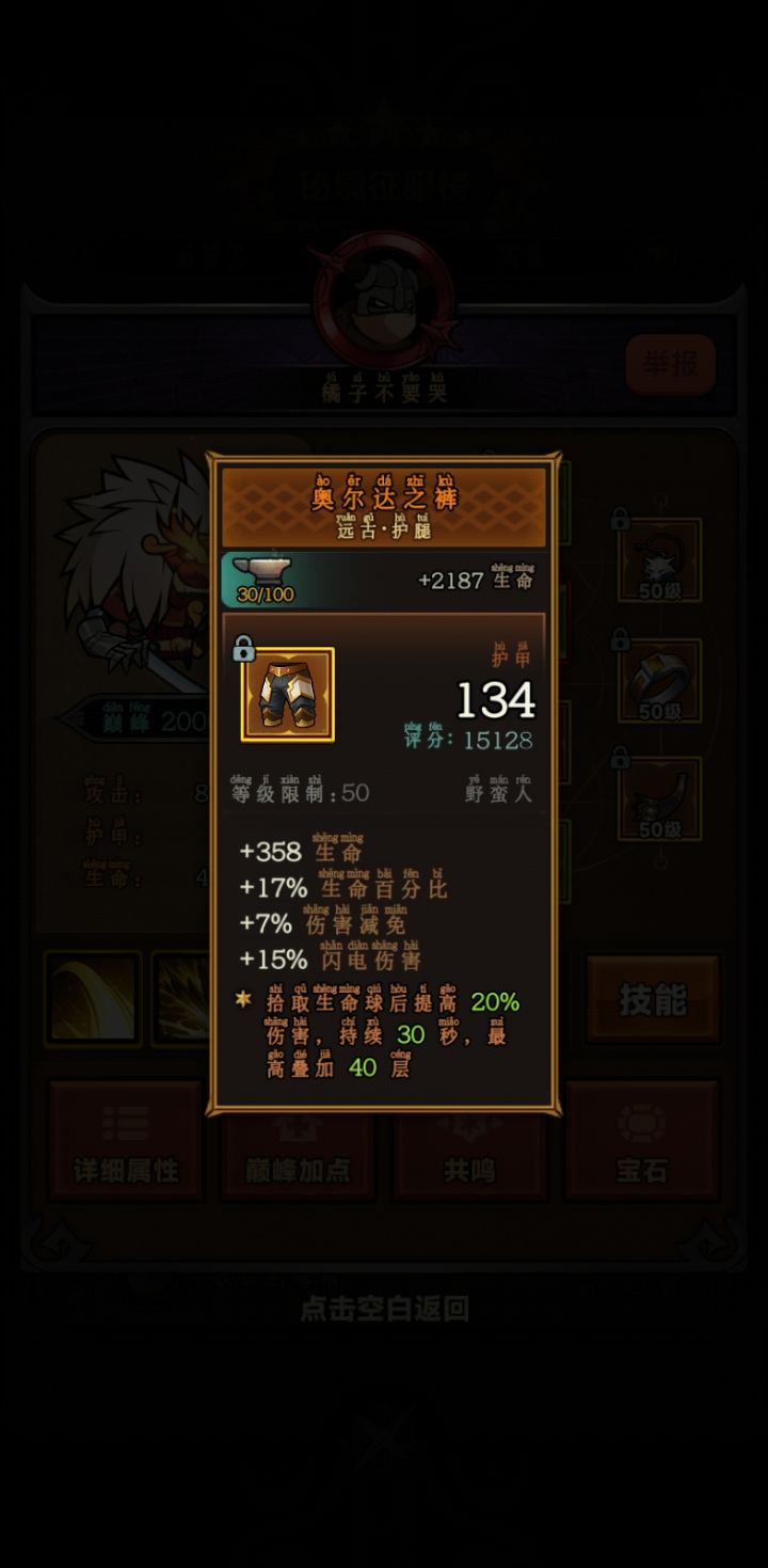 榜上大佬基本上都有这装备截图