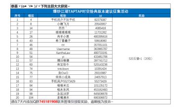【已开奖】《爆炒江湖》时空烩典版本建议征集🌟