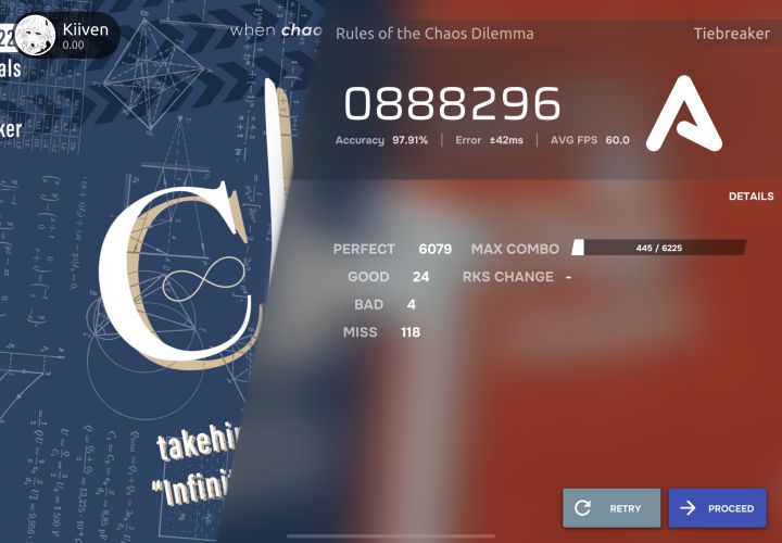 最高成就Rules of the Chaos Dilemma 97.91截图