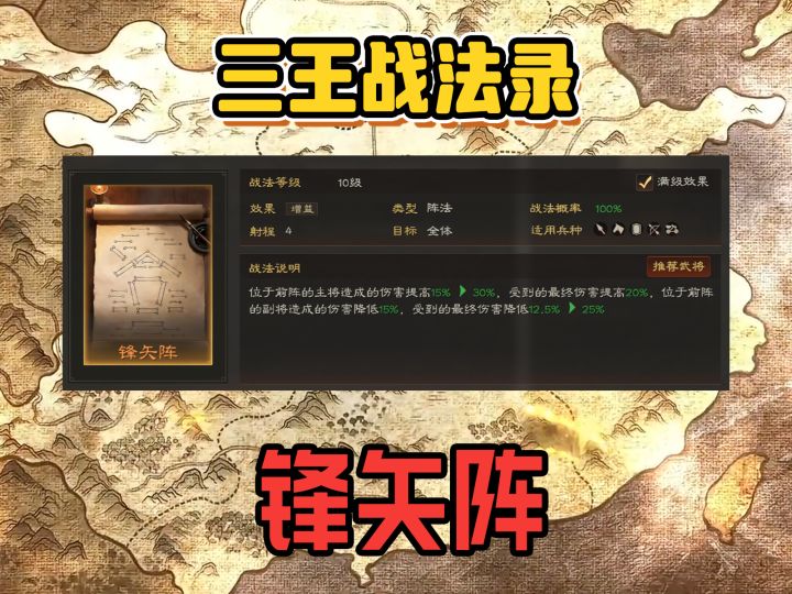 【三王战法录】锋矢阵-继承自三国志正代的究极核弹增伤战法截图