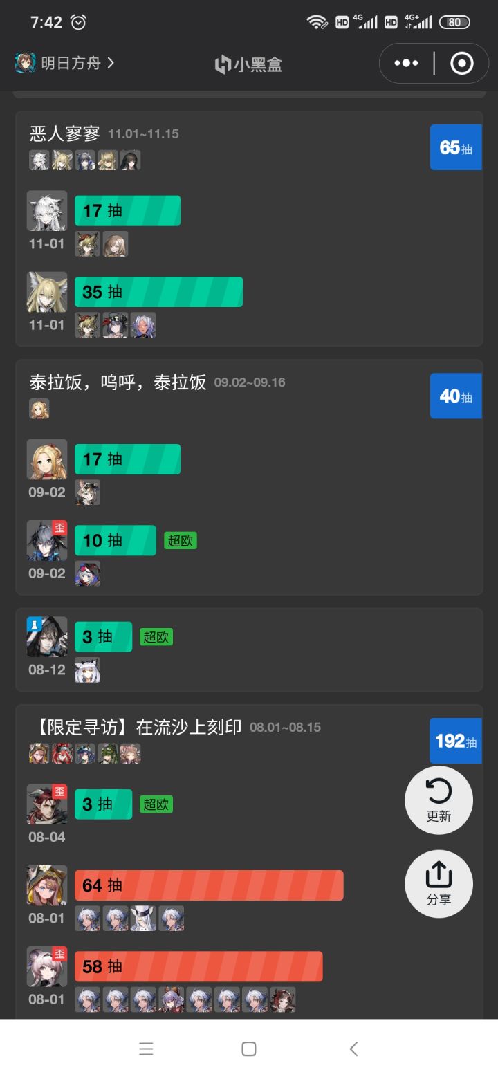 限定就差迷迭香，挺说限定模组肉鸽很猛，截图