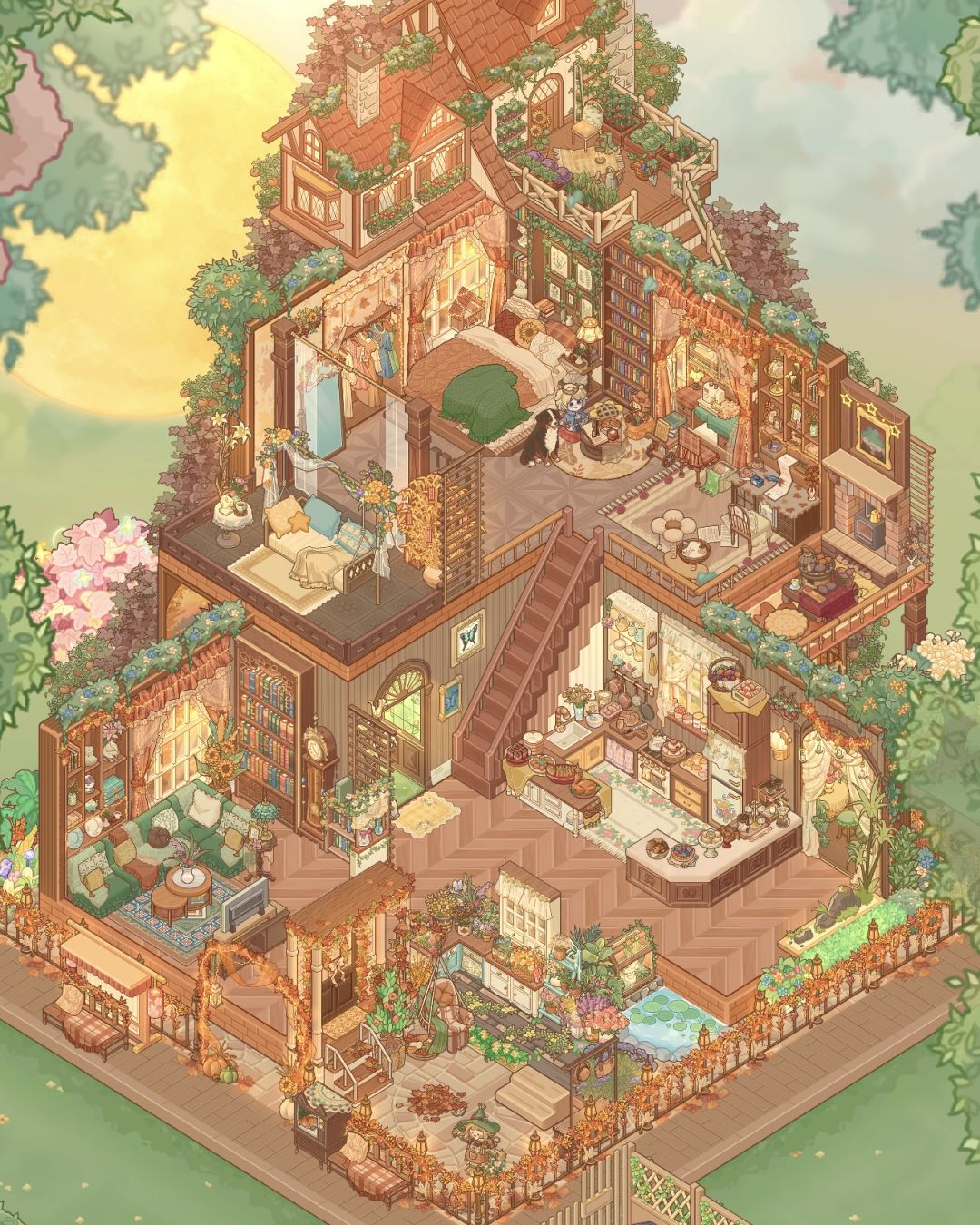 【秋隅木舍】 2