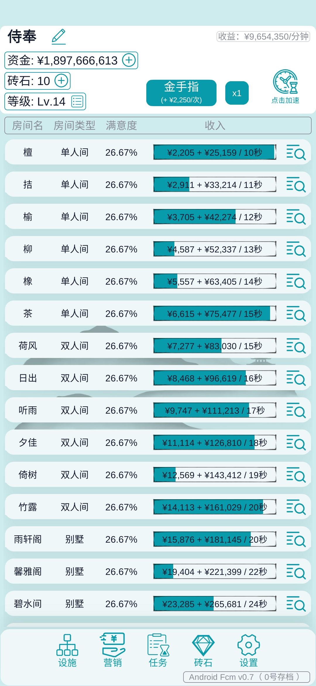 没啥意思了，数值膨胀的厉害玩不下去了。 2