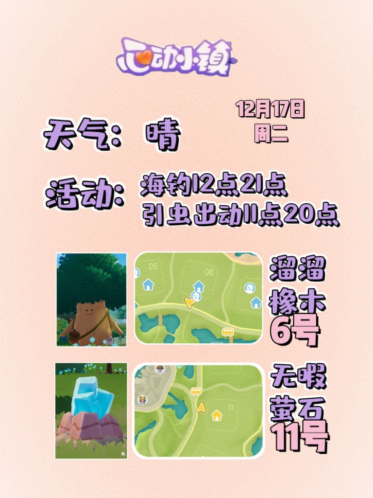 12月17日溜溜木萤石位置及活动摘要 2