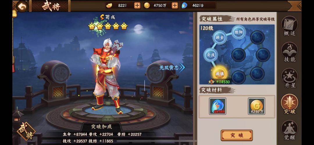 武将突破 2