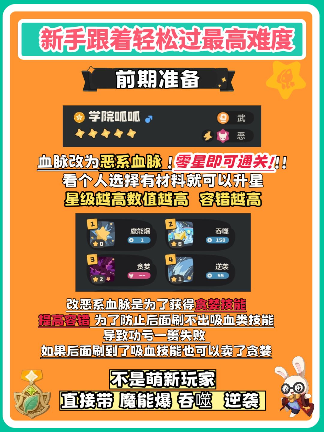 0星学院呱呱通关最高难度！保姆级攻略 2
