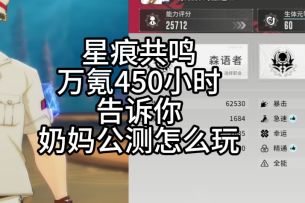 万氪400小时告诉你《星痕共鸣》奶妈怎么玩愈合者应该怎么培养