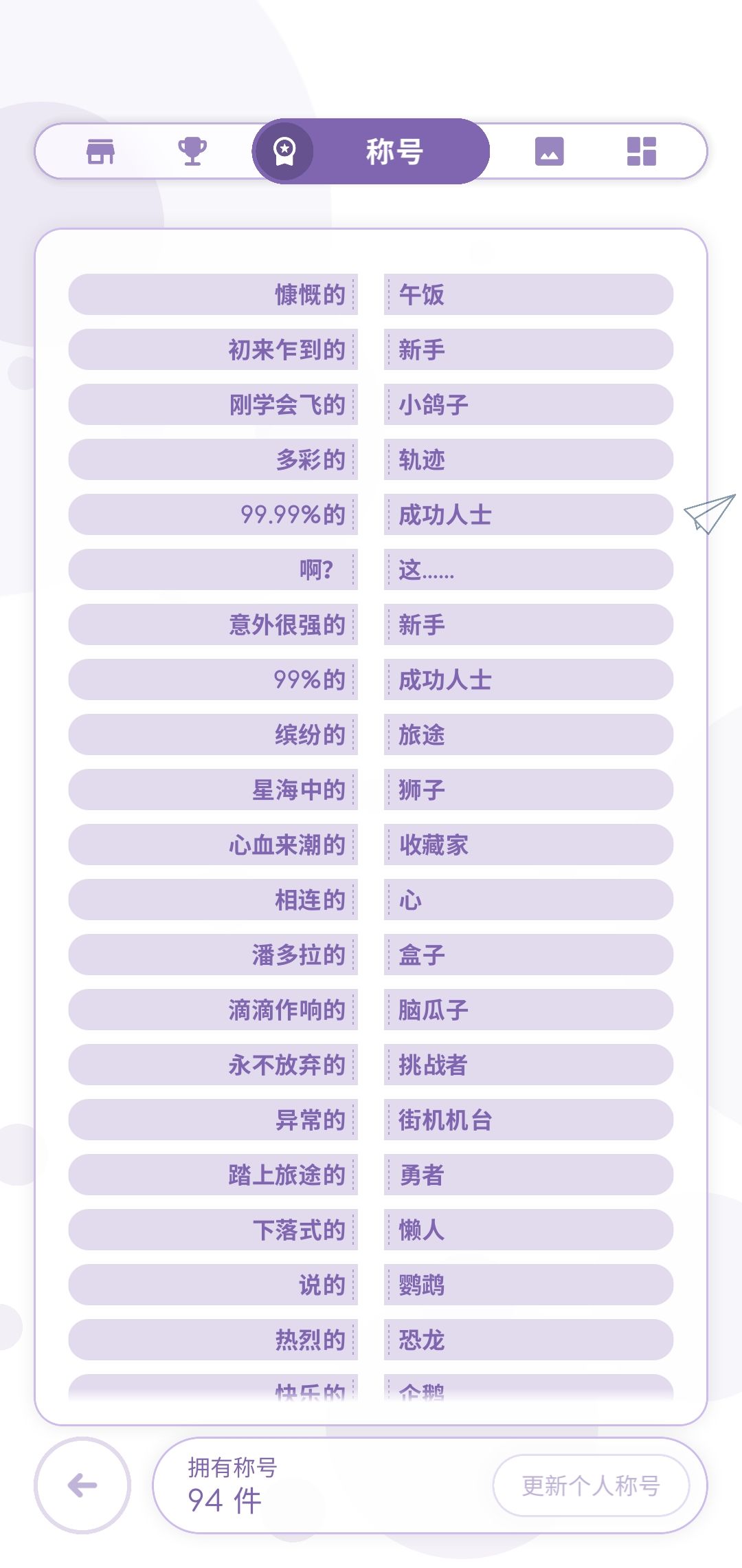 当前商店全收集达成 2