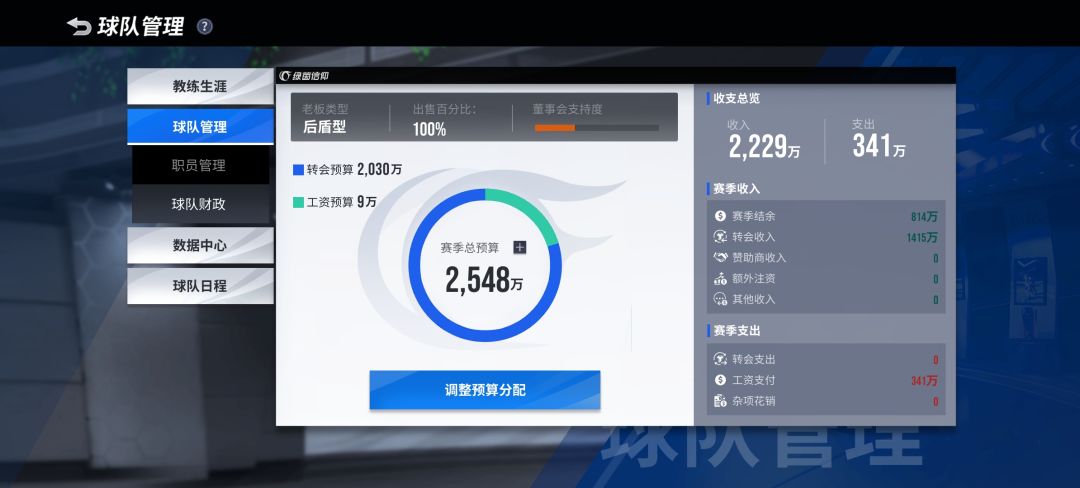 联赛模式如何提高球队财政和职员薪资? 1