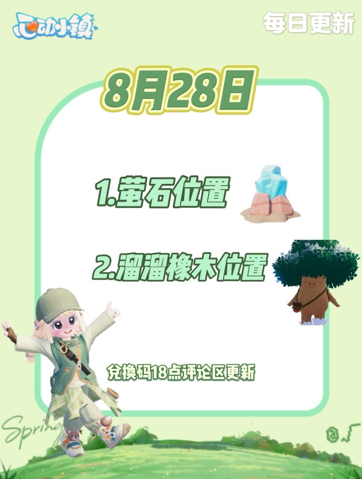 8月28日 心动小镇萤石和溜溜橡木位置截图