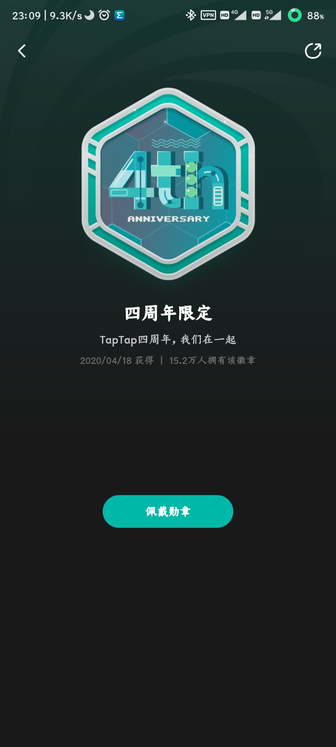 为什么从二周年到七周年的纪念徽章 4
