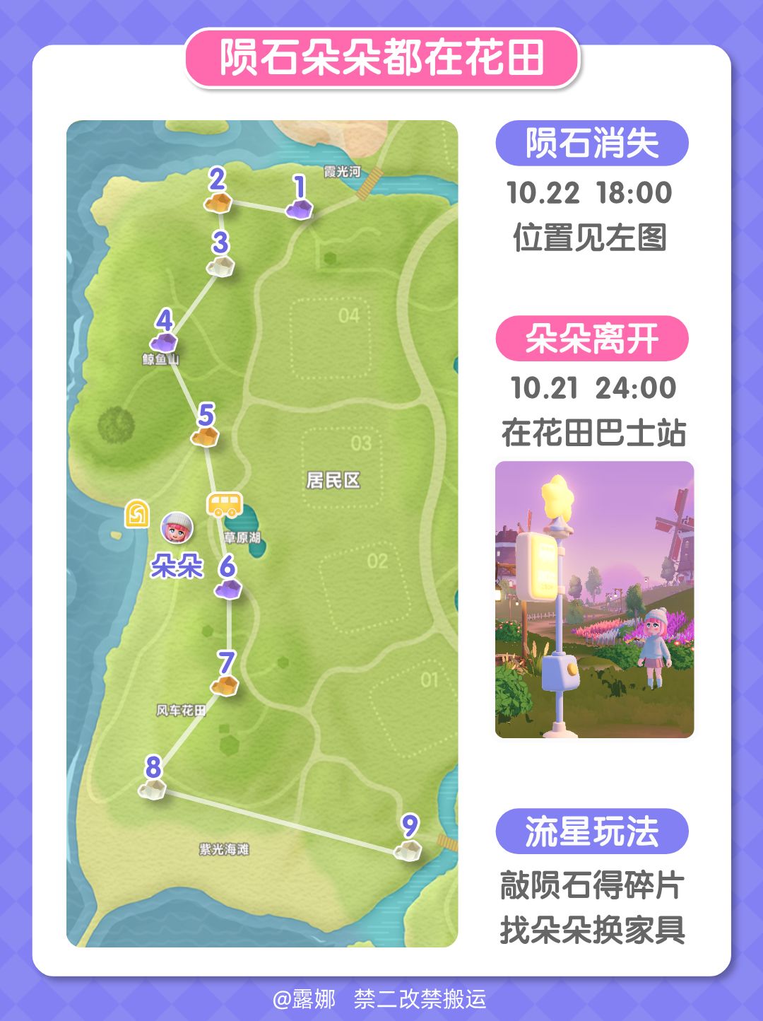 10月21日流星雨攻略 全9个陨石位置 朵朵位置 玩法成就 2