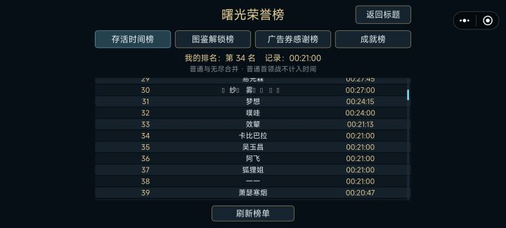 什么时候拿到巅峰榜第一截图