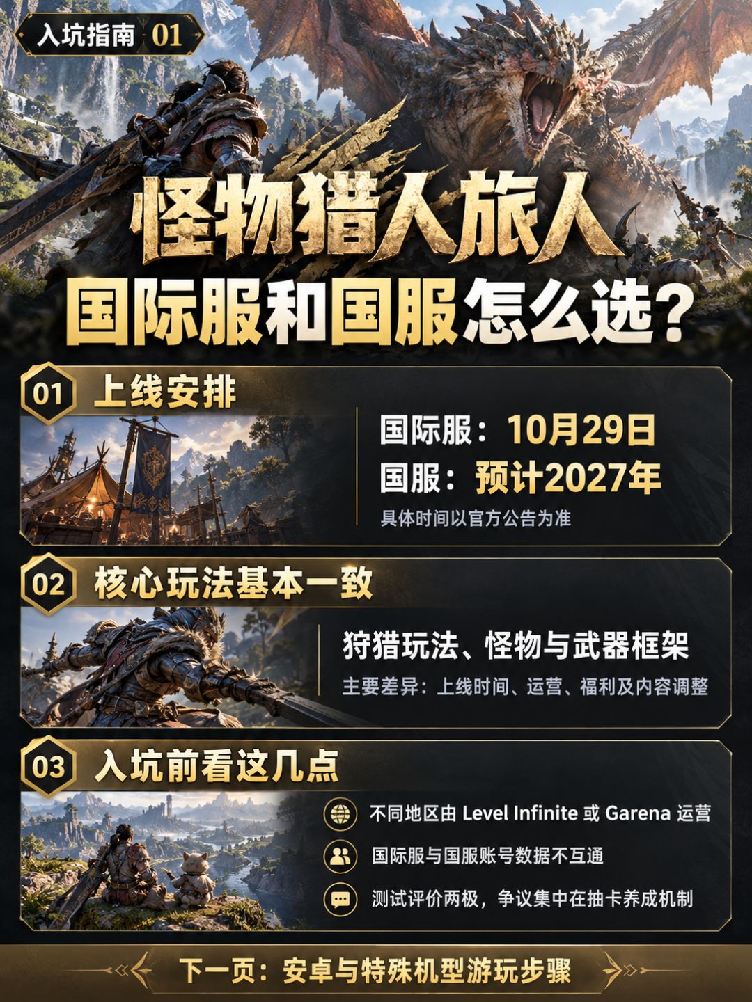 《怪物猎人旅人》国际服即将上线！国服国际服区别解析+抢先游玩截图
