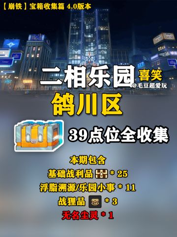 【V4.0攻略】二相乐园-鸽川区宝箱下篇